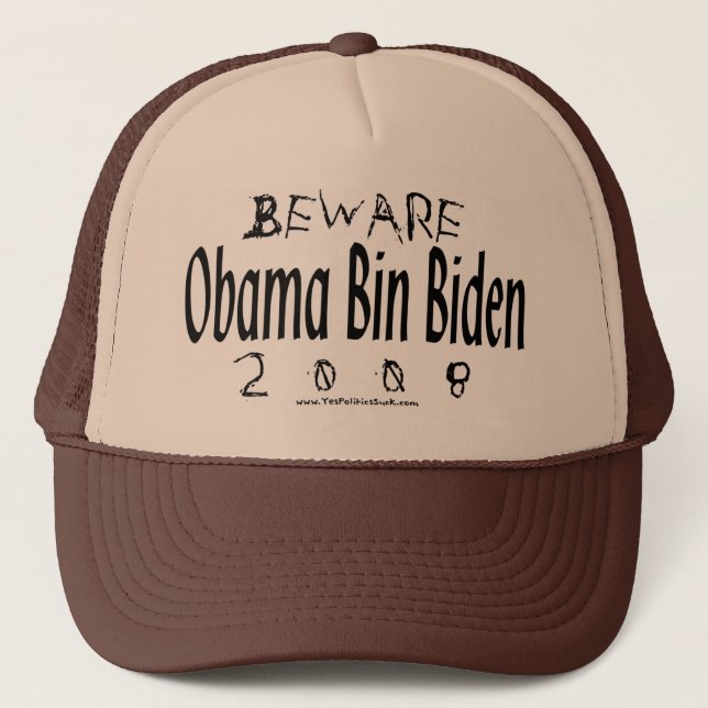 Beware Obama Bin Biden Trucker Hat (Front)