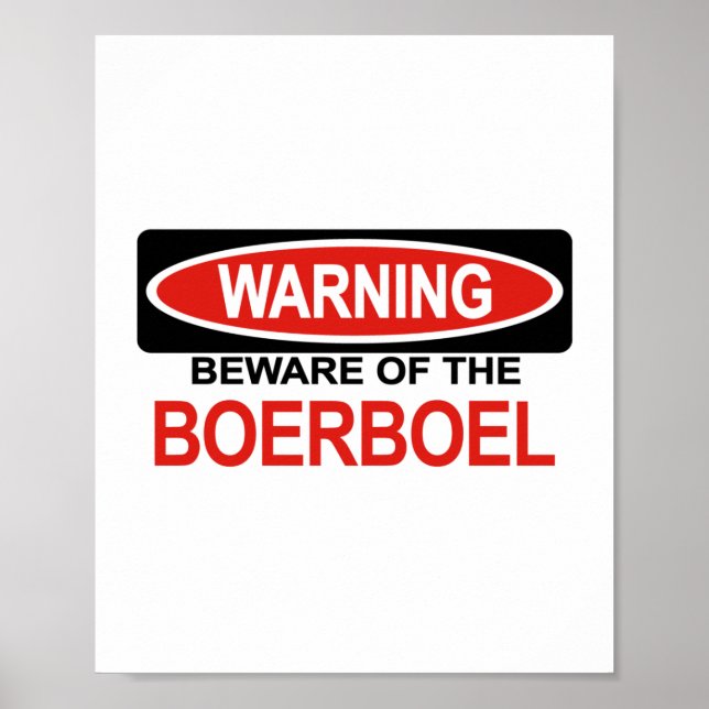 Beware Of Boerboel Poster (Front)