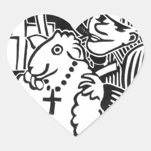 Beware of Capitalists in Sheep's Clothing Heart Sticker
