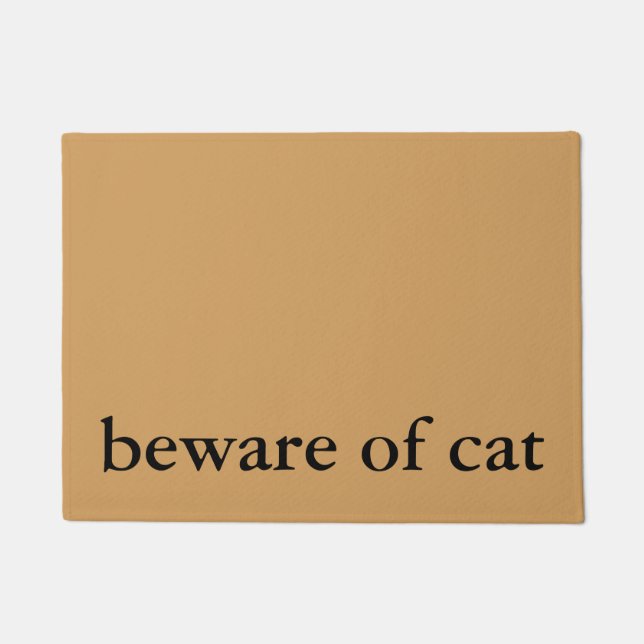 beware of cat doormat (Front)