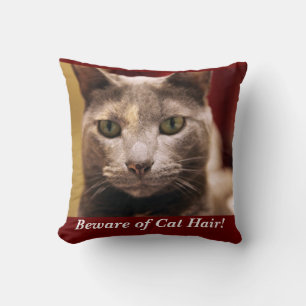Beware of Cat Hair Cushion
