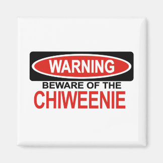 Beware Of Chiweenie Magnet