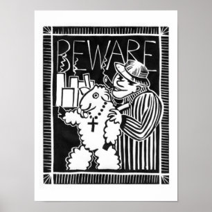Beware of Corporations in Sheep's Clothing Poster