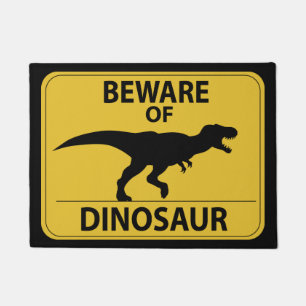 Beware of Dinosaur Doormat