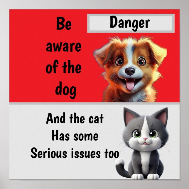 Beware of Dog …and Cat Poster (Front)
