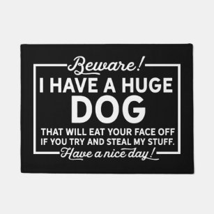 Beware Of Dog Doormats Welcome Mats Zazzle Au