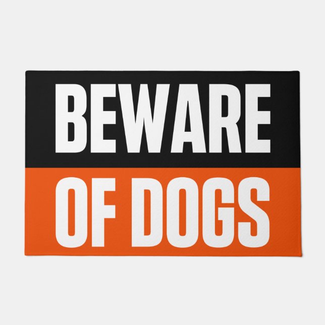 BEWARE OF DOGS DOORMAT (Front)