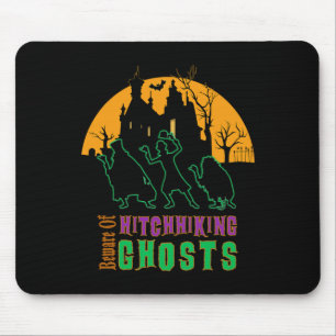 Beware Of Hitchhiking Ghosts Halloween Mouse Pad