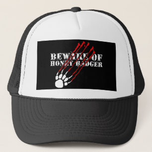 Beware of honey badger trucker hat