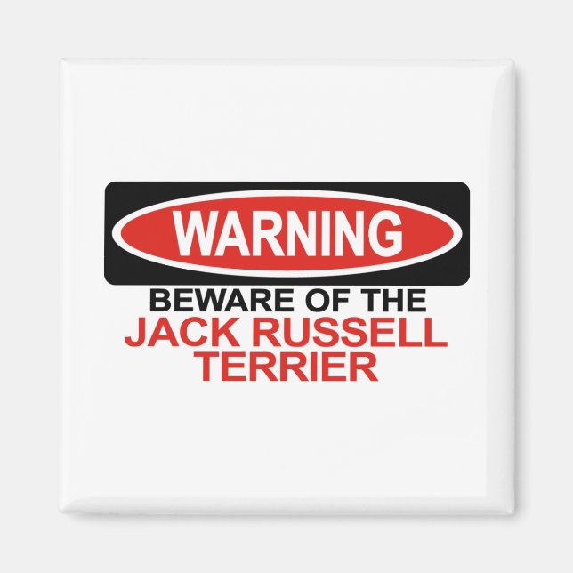 Beware Of Jack Russell Terrier Magnet (Front)