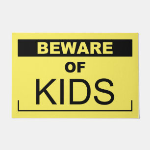 Beware Of Kids Doormat