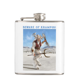 Beware of Krampus! Hip Flask