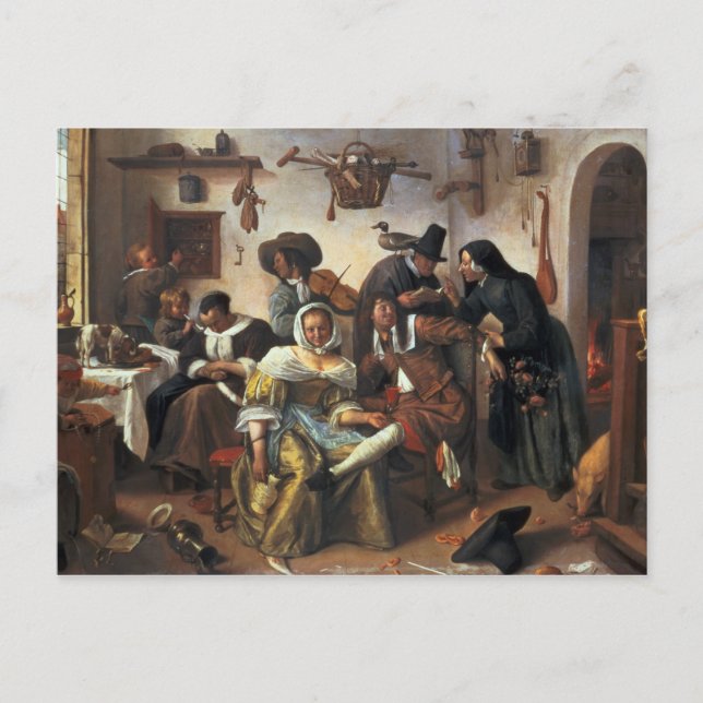 Beware of Luxury, c.1663 Postcard (Front)