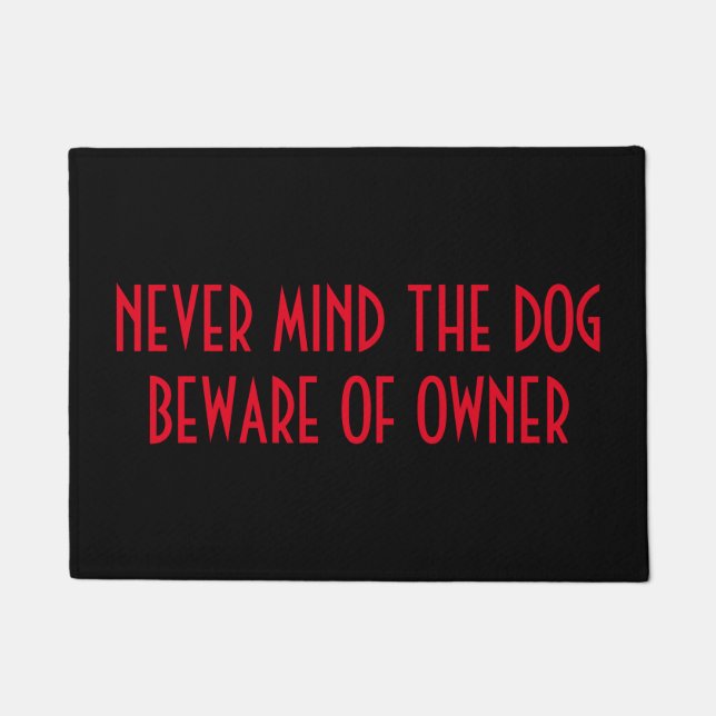BEWARE OF OWNER Door Mat (Front)