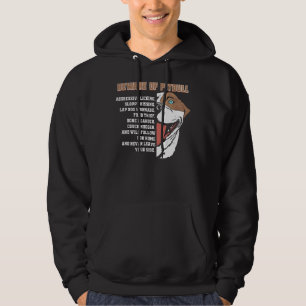 Beware Of Pitbull Funny Pit Bull Dog Lover Hoodie