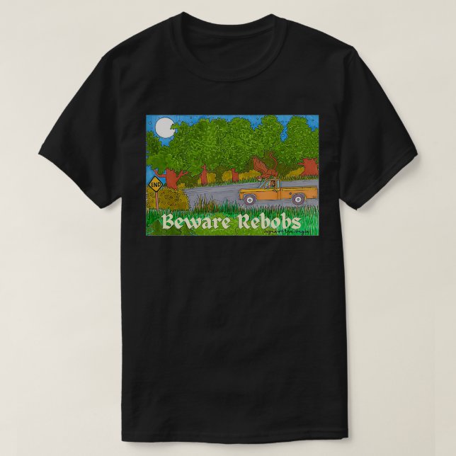 Beware of Rebobs Napa Valley Legend Flying Monkeys T-Shirt (Design Front)
