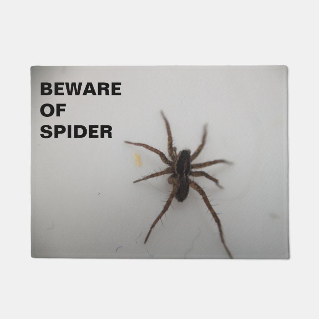 Beware of Spider Doormat (Front)