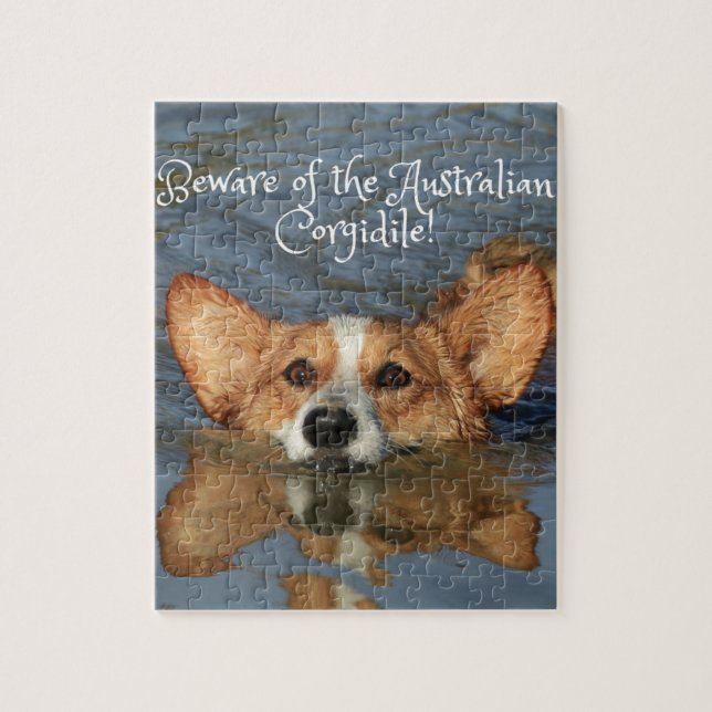 Beware of the Australian Corgidile! Jigsaw Puzzle (Vertical)