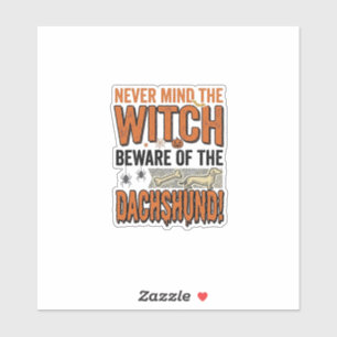 Beware Of The Dachshund Halloween Witch Shirt_1