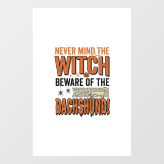 Beware Of The Dachshund Halloween Witch Shirt_1