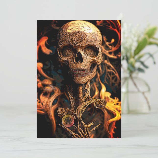 Beware of the Dead Halloween Invitation (Standing Front)