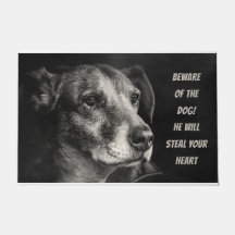 Beware of the dog, custom pet photo