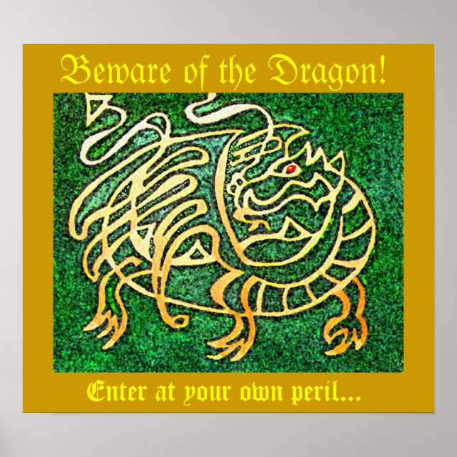 Beware of the Dragon Poster (Front)