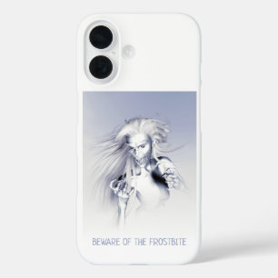 Beware of the Frostbite. Ice vampire iPhone 16 Case