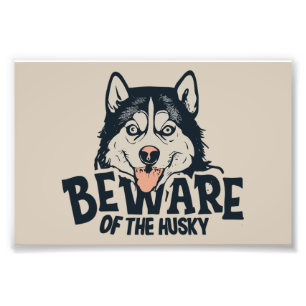 Beware of the Husky - Vintage Horror Movie Poster
