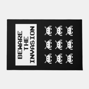 Beware of the invasion, geek design doormat
