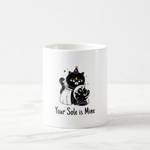 Beware of the night, child. all cats are black coffee mug