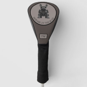 Beware of the Ruff Custom Initials Dog Golf Head Cover