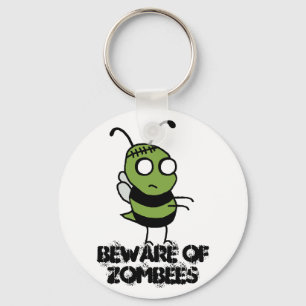 Beware of Zombees Keychain