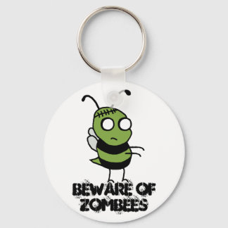 Beware of Zombees Keychain