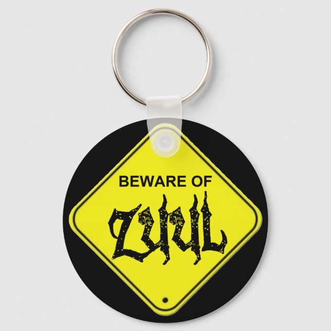 Beware of Zuul Keychain (Front)