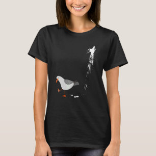 Beware Seagull Albatros Bird Crack  Gull Beach Bir T-Shirt