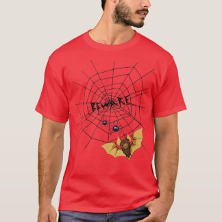Beware - Spider and Bat Spooky Halloween Shirt