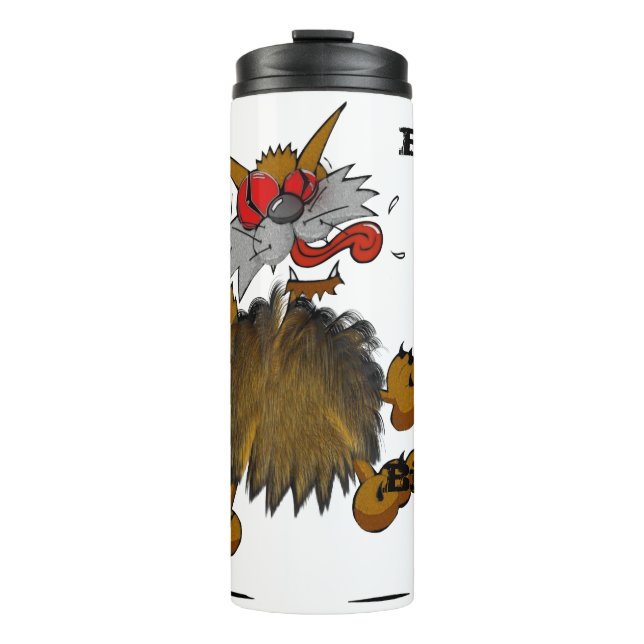 BEWARE THE BIG FAT BI-POLAR CAT THERMAL TUMBLER (Front)