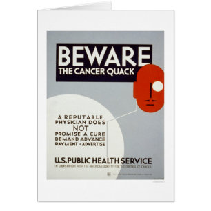 Beware The Cancer Quack 1938 WPA