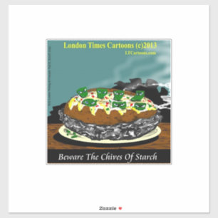 Beware the Chives of Starch – Funny Foodie Cartoon