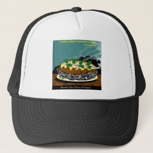 Beware The Chives Of Starch Funny Potato Trucker Hat