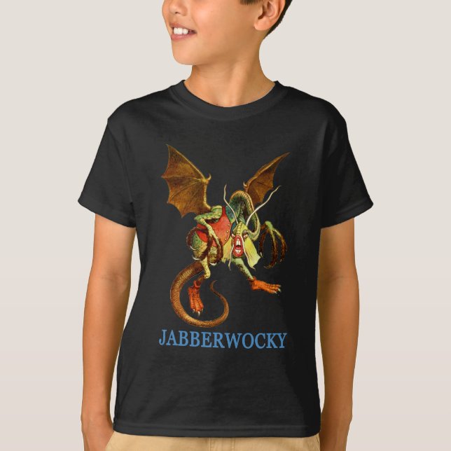 BEWARE THE DREADED JABBERWOCKY T-Shirt (Front)