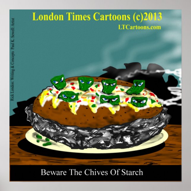 Beware The Ides Of March Funny Potato Poster (Front)