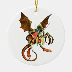 Beware the Jabberwock, my son! from Wonderland Ceramic Ornament