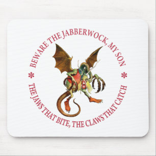 BEWARE THE JABBERWOCK, MY SON MOUSE PAD