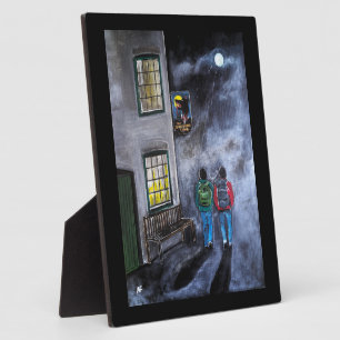 Beware the Moon Painting by Alfred Fox Plaque