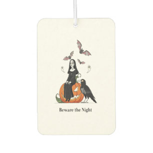 Beware the Night Spooky Nun Car Air Freshener