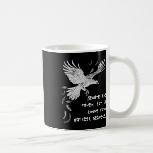 Beware The Raven Halloween Costume Trick Or Treat  Coffee Mug