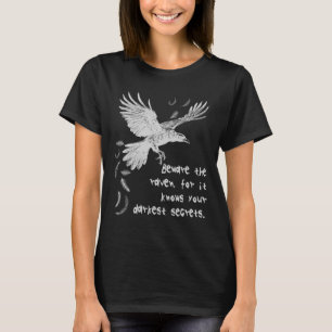 Beware The Raven Halloween Costume Trick Or Treat T-Shirt