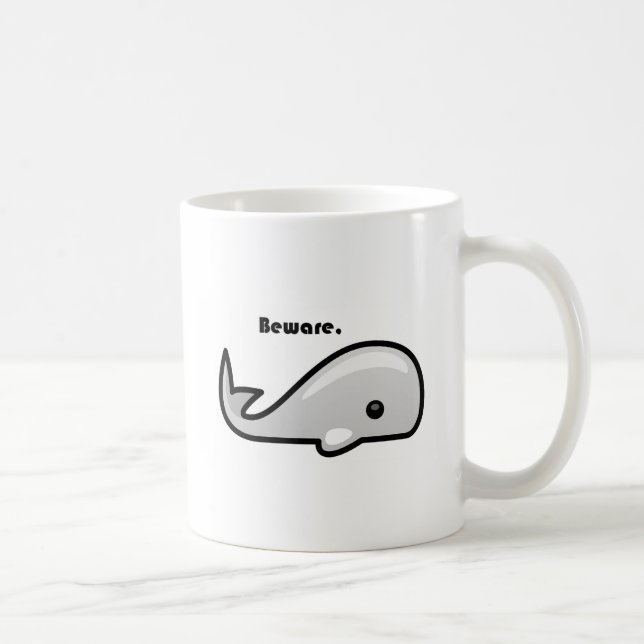 Beware the White Whale Cartoon Coffee Mug (Right)